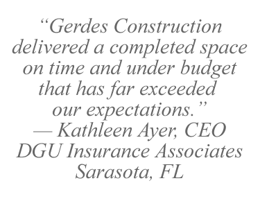 Commercial Construction - Gerdes Construction Sarasota, FL